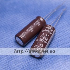 Конденсатор 820uF 25V (105°C) Hitano