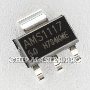AMS1117-5.0, Регулятор напряжения, 1А, 5.0В, [SOT-223]