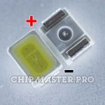 Светодиод 3020 SMD 3V 0.1W [Everlight] 45-11-BFSB-61303501E-2T8-AM(LR)