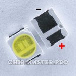 Светодиод 2835 SMD 6V 1W [UNI] UNI.2835BPWS2-C