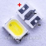 Светодиод 3020 SMD 3V 0.2W [Everlight] 45-11SCUGR4C